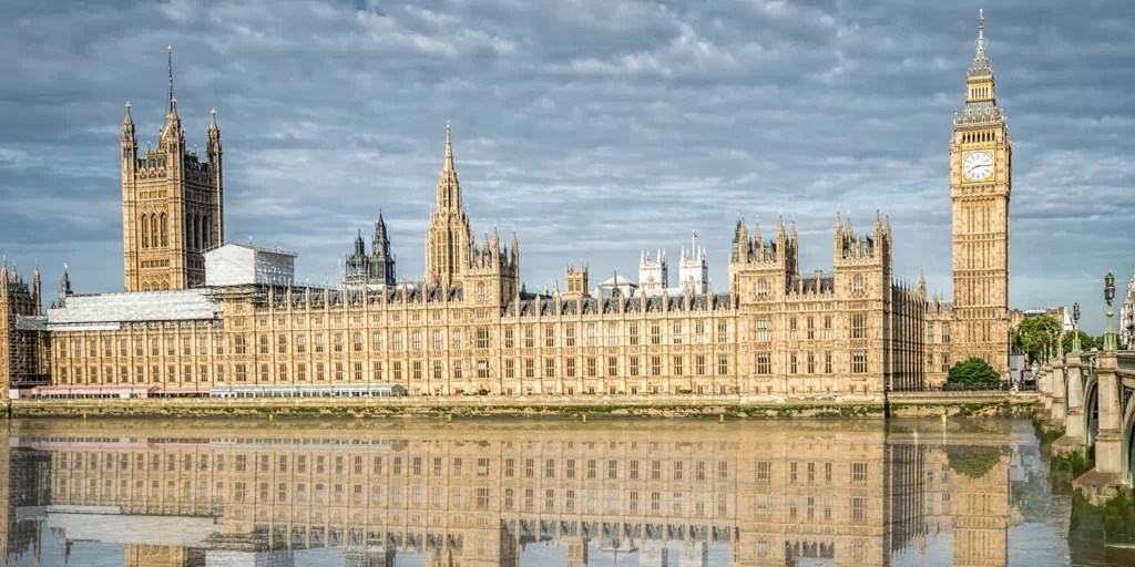 The Houses of Parliament in Westminster, where UK laws such as the proposed Wills Bill 2025 are debated and made